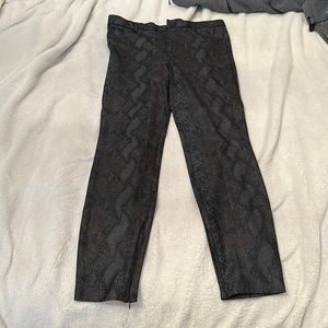 Zara snakeskin pants